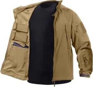 Rothco Concealed Carry Soft Shell Jacket - Men's, Coyote Brown, 3XL, 55487-CoyoteBrown-3XL