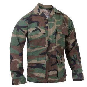 Rothco Rip-Stop B.D.U. Shirt, Woodland Camo, 3XL, 5946-WoodlandCamo-3XL