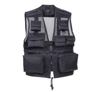Rothco Tactical Recon Vest, Black, L, 6484-Black-L