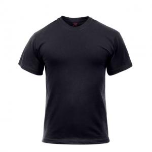 Rothco Solid Color Poly/Cotton Military T-Shirt, Black, XL, 6670-Black-XL