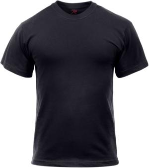 Rothco Solid Color Cotton/Polyester T-Shirt - Mens, Black, 3XL, 6672-Black-3XL