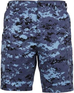 Rothco Camo BDU Shorts, Sky Blue Digital Camo, Large, 67313-SkyBlueDigitalCamo-L
