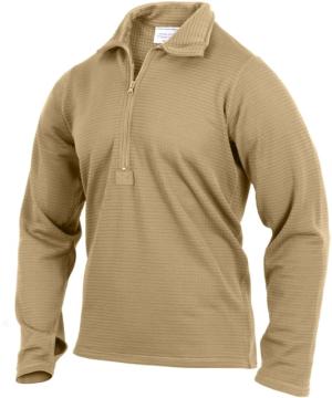 Rothco ECWCS Gen III Level II Mid-Weight Underwear Top - Mens, AR 670-1 Coyote Brown, 3XL, 69042-AR670-1CoyoteBrown-3XL