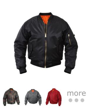 Rothco MA-1 Flight Jacket - Mens, Gun Metal Grey, Large, 7350-GunMetalGrey-L
