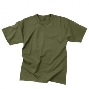 Rothco Solid Color 100% Cotton T-Shirt, Olive Drab, Small, 7979-OliveDrab-S