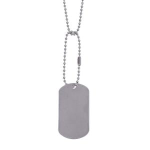 Rothco G.I. Type Dog Tag, Black, 8393-Black