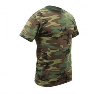 Rothco Camo T-Shirts, Woodland Camo, L, 8777-WoodlandCamo-L
