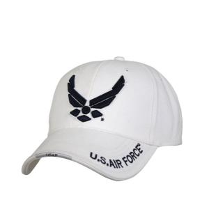 Rothco Deluxe U.S. Air Force Wing Low Profile Insignia Cap, White, 9154-White