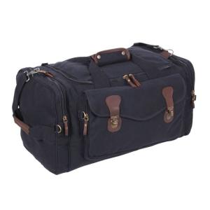 Rothco Canvas Long Weekend Bag, Black, 9611-Black