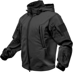 Rothco Special Ops Tactical Soft Shell Jacket, Black, 8XL, 97708-Black-8XL
