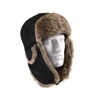 Rothco Fur Flyer's Hat, Black, 7 3/4, 9870-Black-734