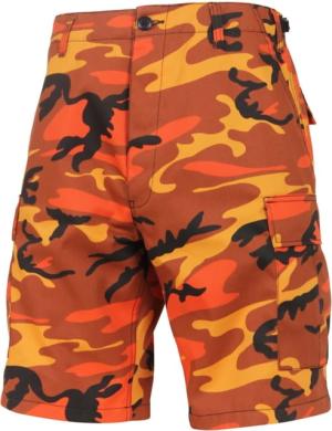 Rothco Colored Camo BDU Shorts, Savage Orange Camo, Extra Large, 65004-SavageOrangeCamo-XL
