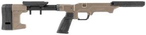 Mdt Sporting Goods Inc The Worker LSS Gen3 Rifle Chassis System, Flat Dark Earth 27" OAL LSS GEN3 Chassis Body Trigger Guard CCS Buttstock Carbine Buttstock Interface Pistol Grip - Elite Fits Remington 700 Short Action - 114636FDE