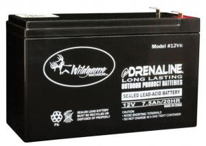 Wildgame Innovations 12 Volt Rechargeable Battery - 12V/7A, Bulk Pack, Black 12VB