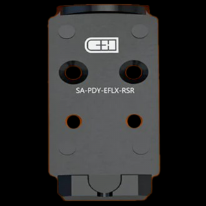 C&H Precision EOTECH EFLX Optics Mounting Plate with Rear Sight for Springfield Prodigy Pistols