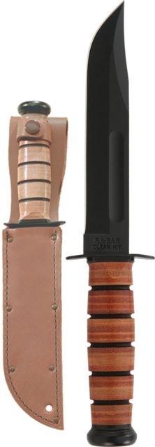 KA-BAR Knives Single Mark Knife, Black, 7 in, 1320