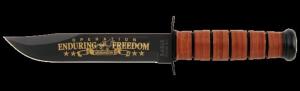 KA-BAR Enduring Freedom Afghanistan Commemorative Knife, USMC Stamp KB9169