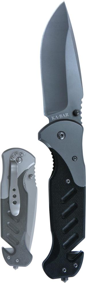 KA-BAR Coypu 3.75" G10 Handle Gray Straight Edge
