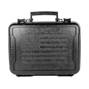 The Outdoor Connection Flag Hard Pistol Case, 11 in, Black, 10017
