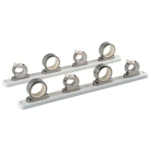 TACO Marine 4-Rod Hanger w/Poly Rack - Polished Stainless Steel, F16-2752-1