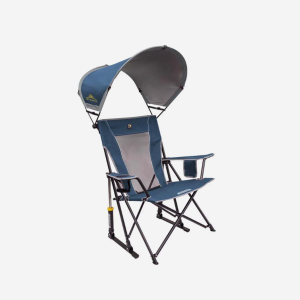 GCI Outdoor SunShade Rocker Camp Chair - Neptune Blue