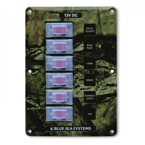 Blue Sea Systems 6 Position Circuit Breaker Panel Camo
