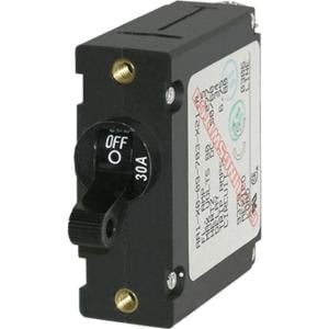 Blue Sea Systems Breaker, A, 1 Pole Blk-Toggle AC/DC 30A, White, 7220