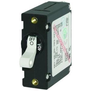Blue Sea Systems 7226 AC/DC Single Pole Magnetic World Circuit Breaker - 40AMP, 7226