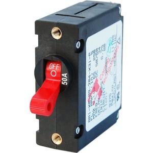 Blue Sea Systems 7229 AC / DC Single Pole Magnetic World Circuit Breaker - 50 Amp, 7229