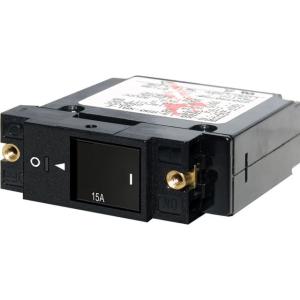 Blue Sea Systems 7428 Single Pole Small Case 2 Slot Reset Rocker Circuit Breaker - 15 Amp, 7428