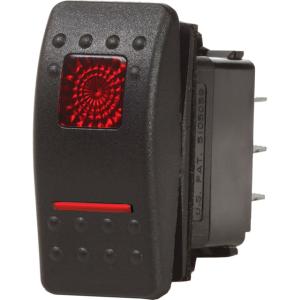 Blue Sea Systems 7939 Contura II Switch DPDT Black - ON-ON, 7939