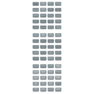 Blue Sea Systems 8217 Grey Small Format Label Kit - 60 Labels, 8217
