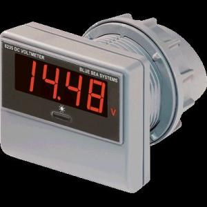 Blue Sea Systems Digital DC Voltmeter 0-60VDC w/ Mnt, Gray, 8235