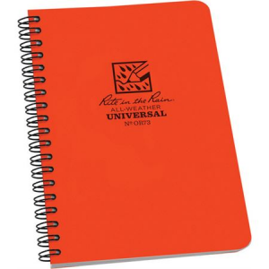 Rite in the Rain OR73 Side Spiral Notebook Orange