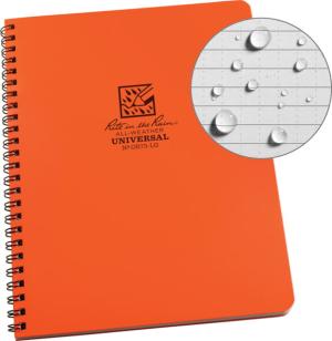 Rite in the Rain Large Side Spiral Notebook - Universal Pattern, Orange - OR73-LG
