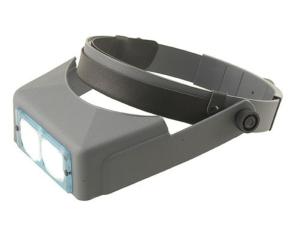 Donegan Optical OptiVISOR Magnifying Headband Visor with 3-1/2X at 4 Lens Plate - 119781"