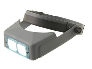 Donegan Optical OptiVISOR Magnifying Headband Visor with 2-3/4X at 6 Lens Plate - 915394"
