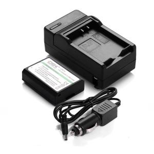 Sakar Focus Replacement Rechargeable Lithium-Ion Battery and Charger for Canon LP-E12 in Black