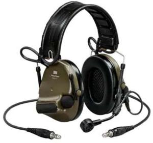 PELTOR 3M, ComTac, VI NIB Headset, Dual DL, Headband And ARC, 915 Mhz, Green, MT20H682FB-19N GNS