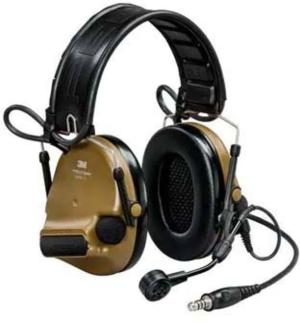 PELTOR ComTac VI NIB Headset, Single DL, Headband & ARC, 915 MHz, Coyote Brown, MT20H682FB-47N CYS