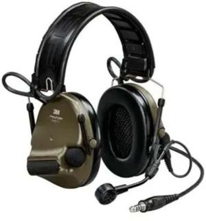 PELTOR ComTac VI NIB 23 dB Headset, Single DL, Green, Headband & ARC, 915 MHz, Green, MT20H682FB-47N GNS