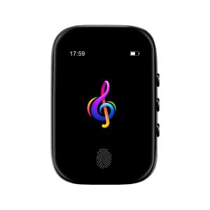 Samvix Tiny Smartbass 2.0 4GB Kosher MP3 Player with SD Slot, Bluetooth and Touchscreen in Black
