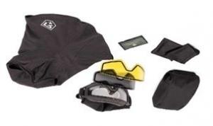 Revision Snowhawk Deluxe Goggle System w/ Clear, Solar, Yellow High-Contrast Lenses, Black Frame, 4-0100-0004