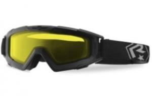 Revision Snowhawk Basic Goggle System w/ Yellow High-Contrast Lens, Black Frame, 4-0100-0010
