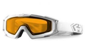 Revision Snowhawk Basic Goggle System w/ Vermillion High-Contrast Lens, White Frame, 4-0100-0013
