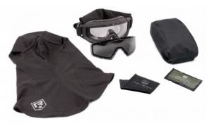 Revision Snowhawk Goggle System - U.S. Miltary Kit, Clear/Smoke Lens, Black Frame, 4-0101-0000