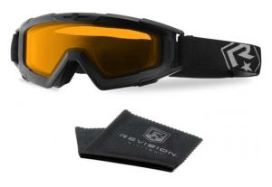 Revision Snowhawk Goggle System Basic Kit, Vermillion Lens, Black Frame, 4-0101-0013