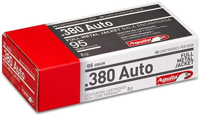 Aguila .380 ACP 95-Gr. FMJ 500 Rnds