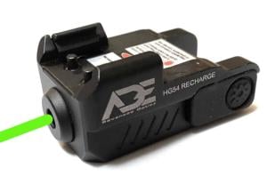 ADE Advanced Optics HG54G-2 Rechargeable Green Laser with Magnetic USB Charger, Black, HG54C Recharge
