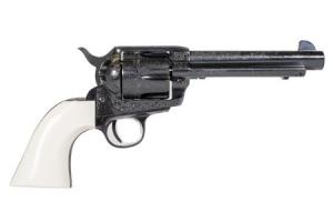 EMF CO 1873 Great Wester II The Shootist 45LC Revolver with Laser Engraved Finish and 5.5 Inch Barrel
